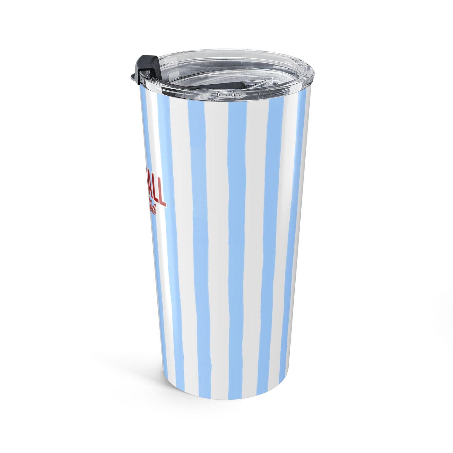 Baseball Moms Club 20oz Tumbler | Trendy Stripe Game Day Cup