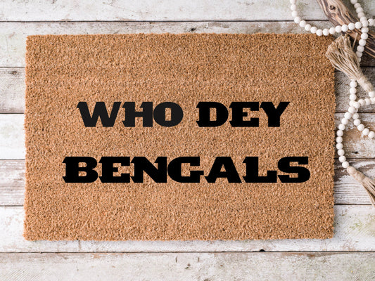 Who Dey Bengals Doormat