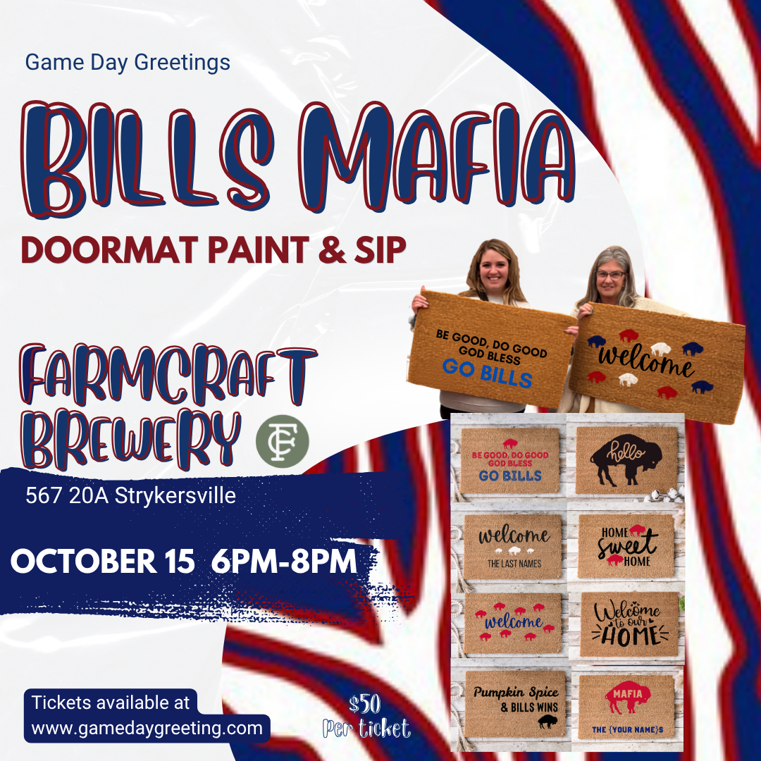 Bills Mafia Doormat Paint & Sip @ Farmcraft Brewery