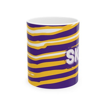 Minnesota Vikings SKOL Ceramic Mug, (11oz)