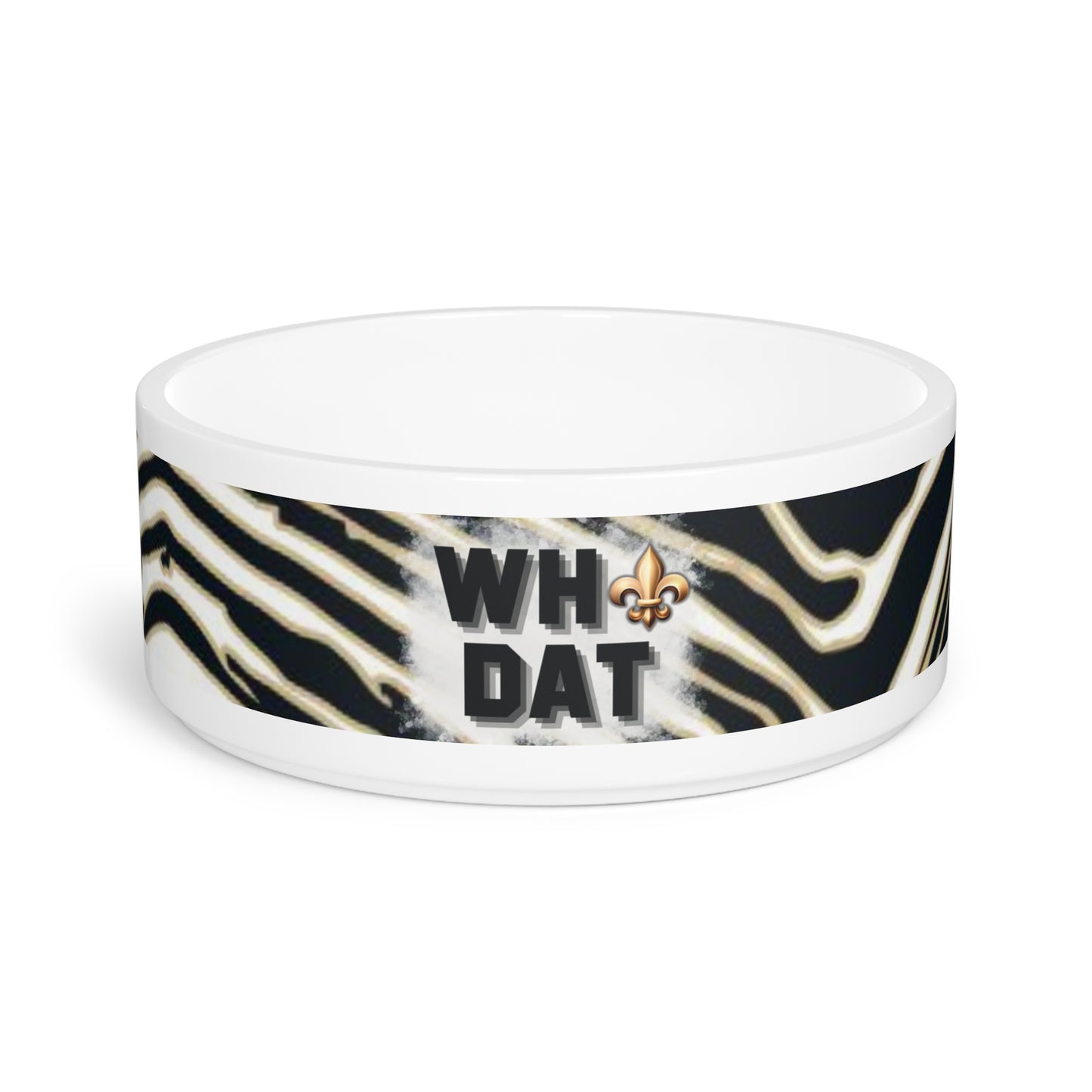 New Orleans Saints Who Dat Pet Bowl Dish - Dog Dish - Water Bowl