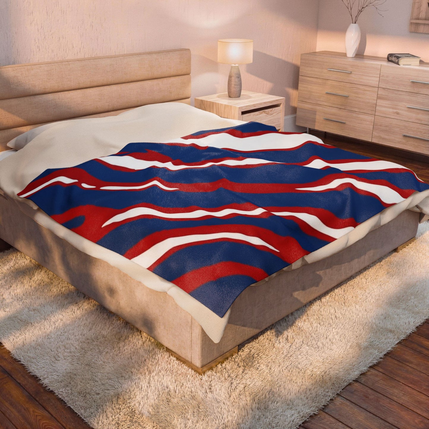 Buffalo Bills Mafia Plush Throw Blanket | Cozy Buffalo Football Game Day Blanket