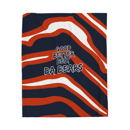 Chicago Bears Good, Better, Best Da Bears Plush Blanket