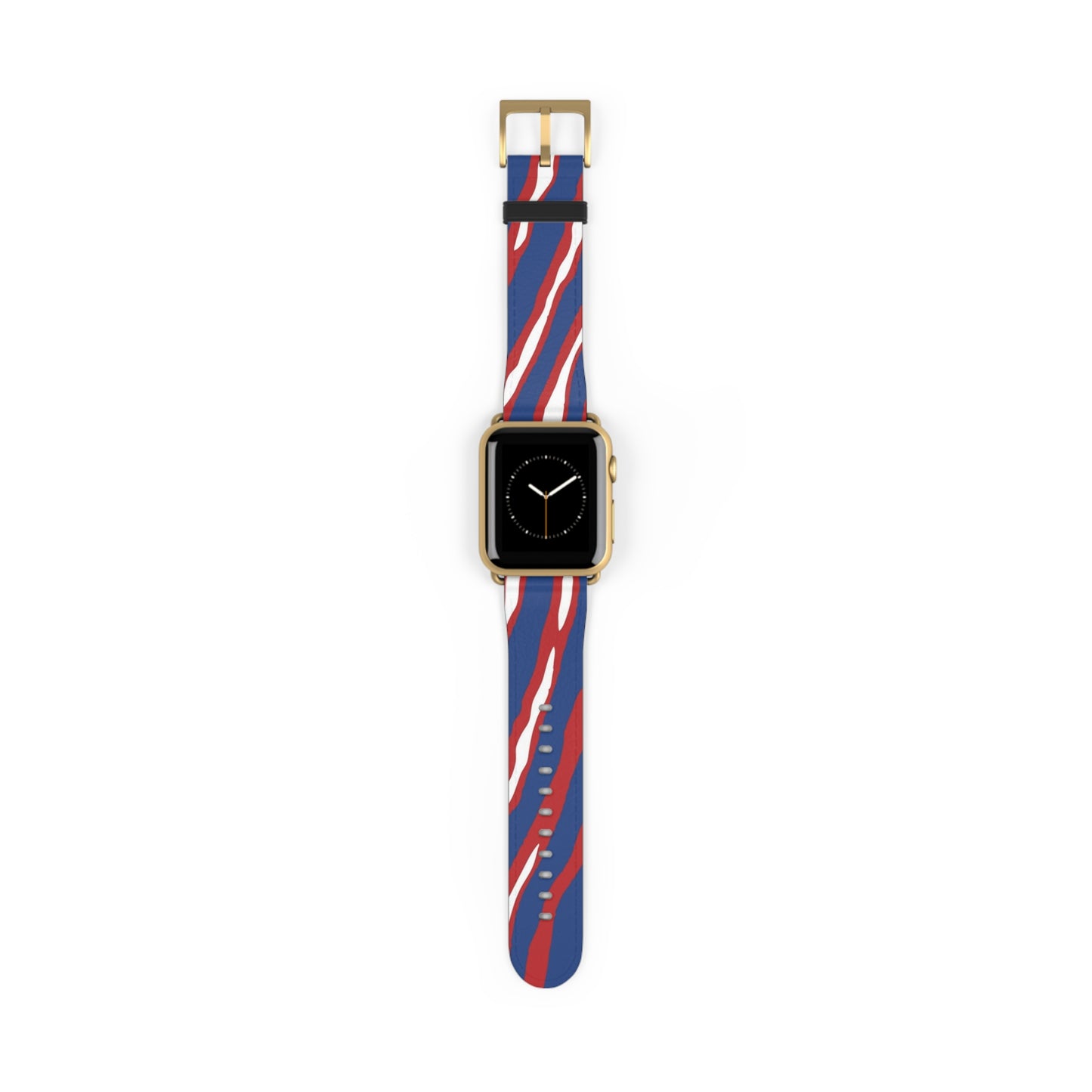 Buffalo Watch Band with Bold Red and Blue Design, Fitness Gift, Football Fan Gift, Trendy Tech Jewelry,