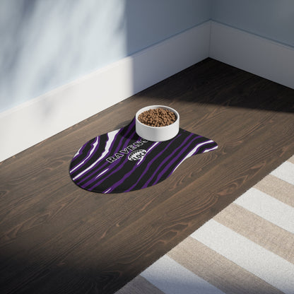 Baltimore Ravens Flock Pet Feeding Mats - Perfect for Dogs and Cats