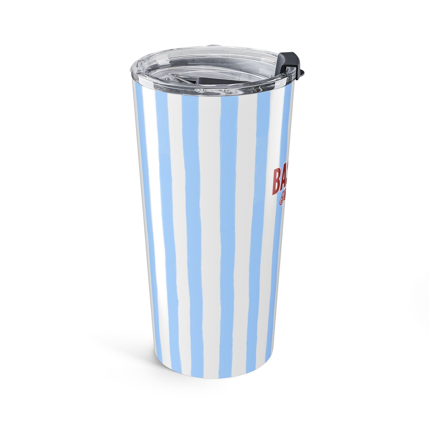 Baseball Moms Club 20oz Tumbler | Trendy Stripe Game Day Cup