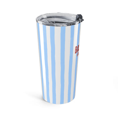 Baseball Moms Club 20oz Tumbler | Trendy Stripe Game Day Cup
