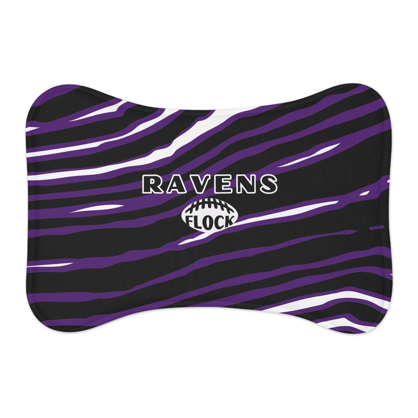Baltimore Ravens Flock Pet Feeding Mats - Perfect for Dogs and Cats