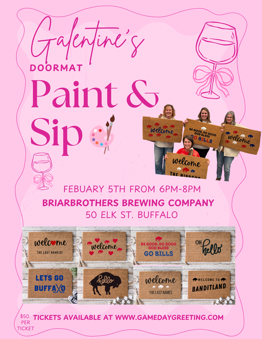 Galentine's Day Doormat Paint & Sip @ BriarBrothers Brewing