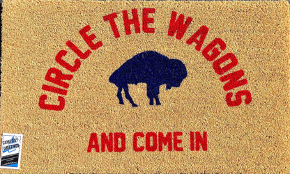 Buffalo Bills Circle the Wagons Doormat