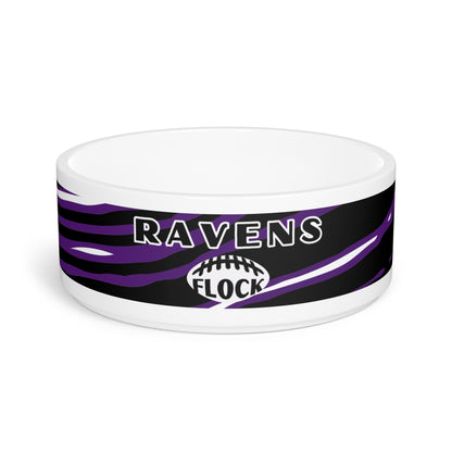 Baltimore Ravens Flock Pet Bowl Dish - Dog Food Dish - Pet Water Bowl