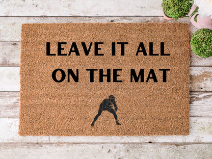 Wrestling Leave It All On The Mat Doormat