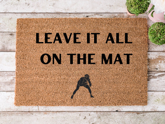 Wrestling Leave It All On The Mat Doormat