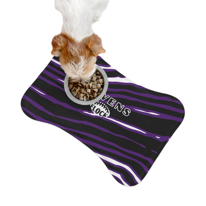 Baltimore Ravens Flock Pet Feeding Mats - Perfect for Dogs and Cats