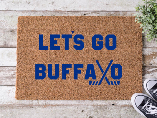 Buffalo Sabres Let's Go Buffalo Doormat