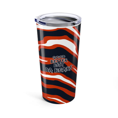 Chicago Good Better Best Da Bears 20oz Insulated Tumbler