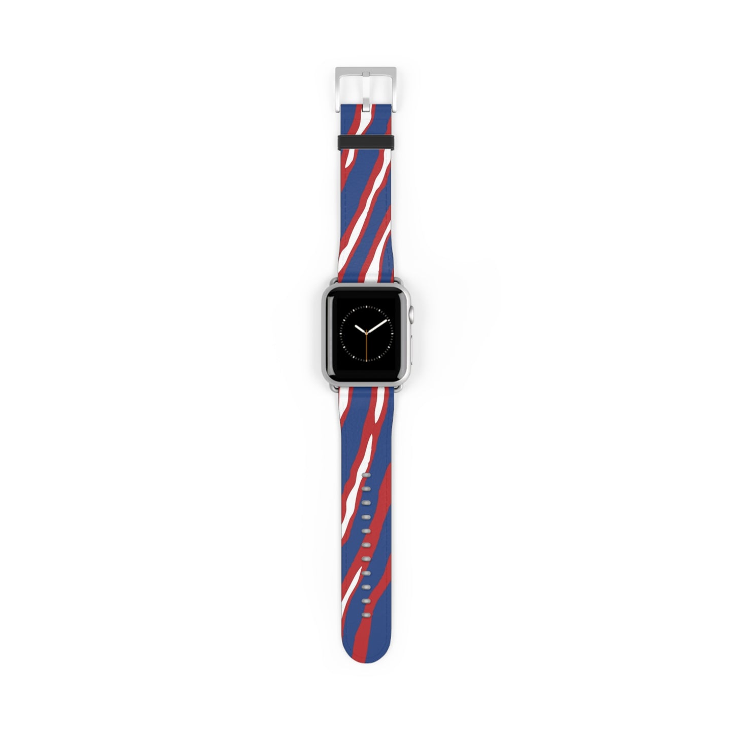 Buffalo Watch Band with Bold Red and Blue Design, Fitness Gift, Football Fan Gift, Trendy Tech Jewelry,