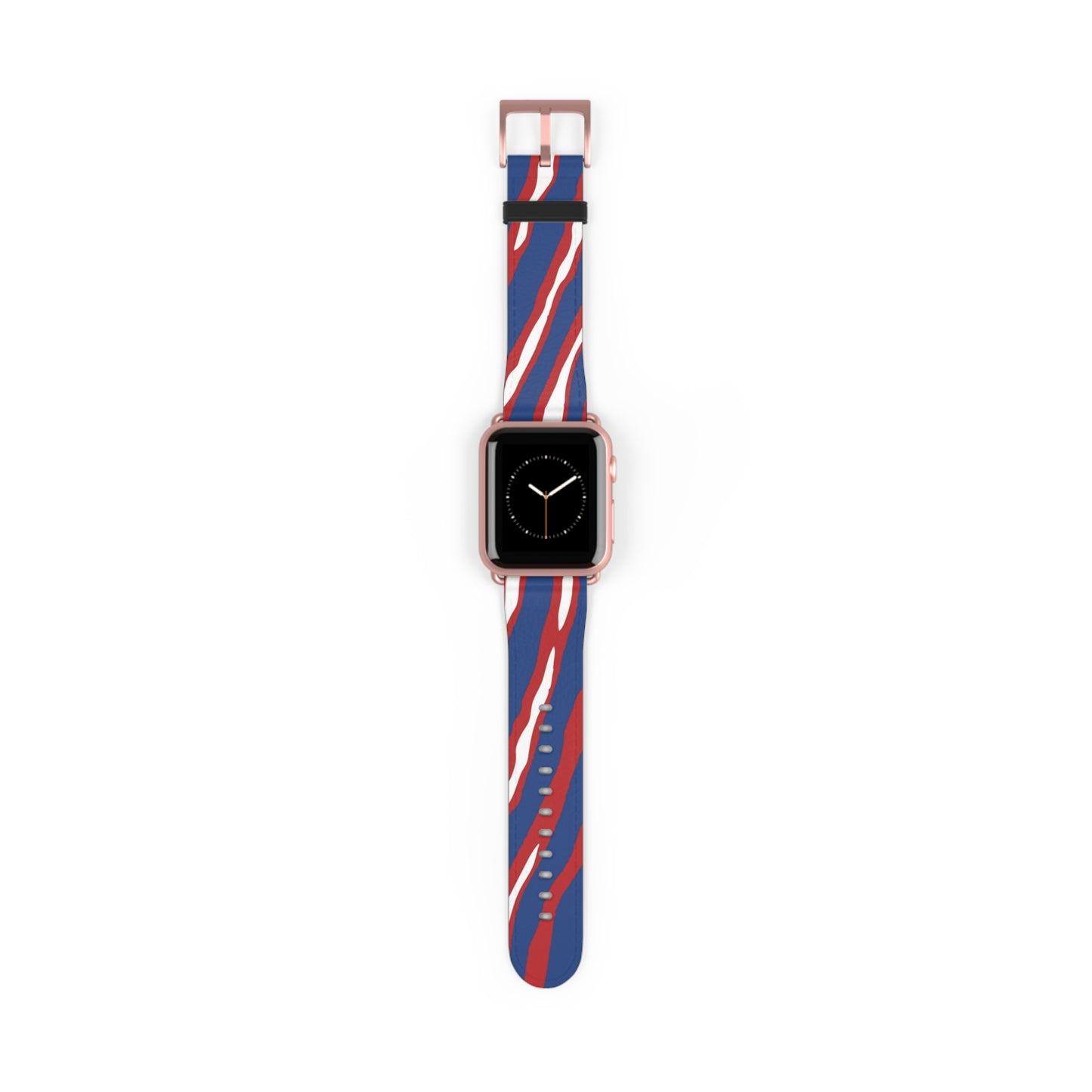 Buffalo Watch Band with Bold Red and Blue Design, Fitness Gift, Football Fan Gift, Trendy Tech Jewelry,