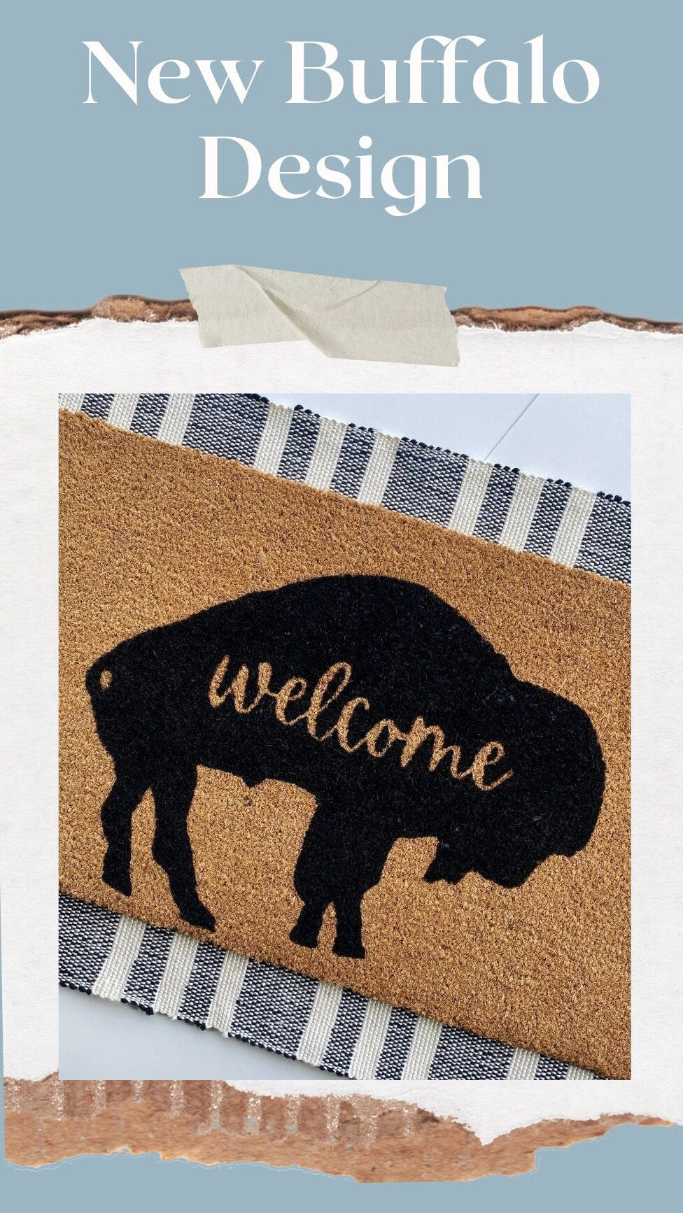 Buffalo Welcome Doormat