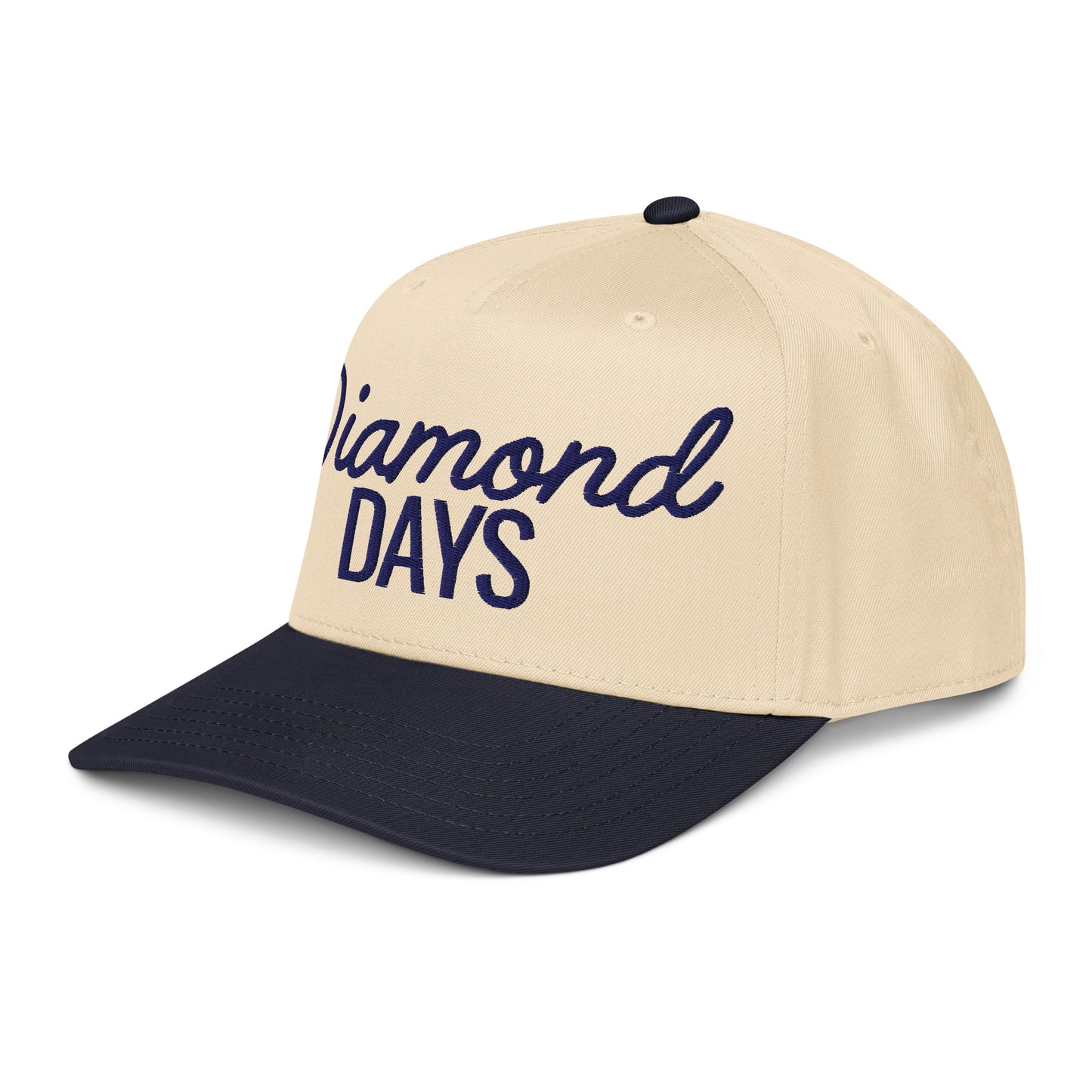 Diamond Days Embroidered Softball Mom Snapback Hat