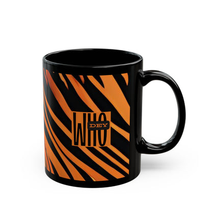 Cincinnati Bengals Who Dey Black Mug (11oz or 15oz)