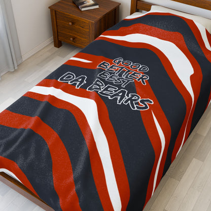 Chicago Bears Good, Better, Best Da Bears Plush Blanket