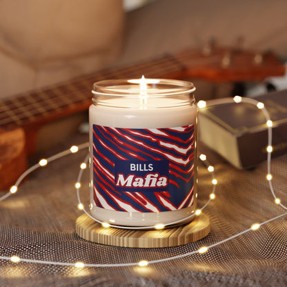 Bills Mafia Candle | 9oz Scented Soy Candle, Buffalo Bills Gift