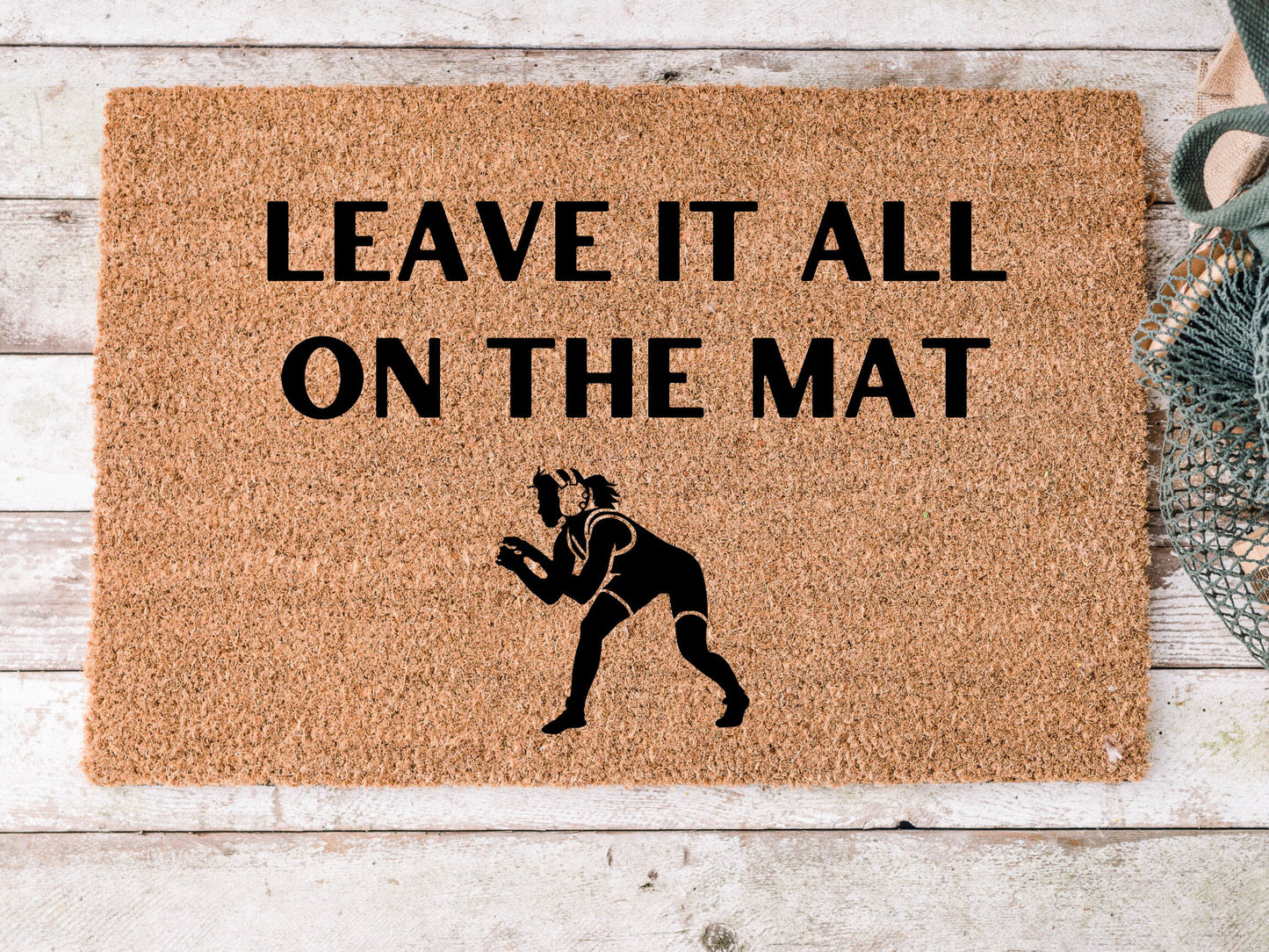 Wrestling Leave It All On The Mat Doormat