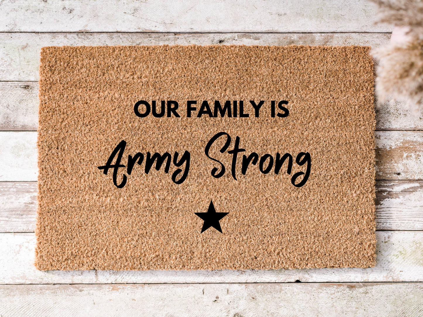 Our Family Is Army Strong Doormat