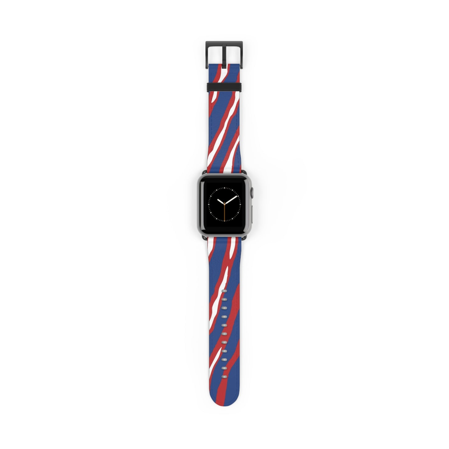 Buffalo Watch Band with Bold Red and Blue Design, Fitness Gift, Football Fan Gift, Trendy Tech Jewelry,