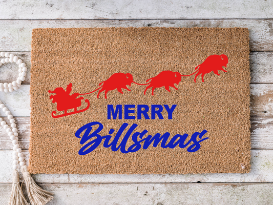 Merry Billsmas Buffalo Bills Doormat