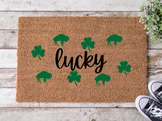 Lucky Buffalo - St. Patrick’s Day Doormat
