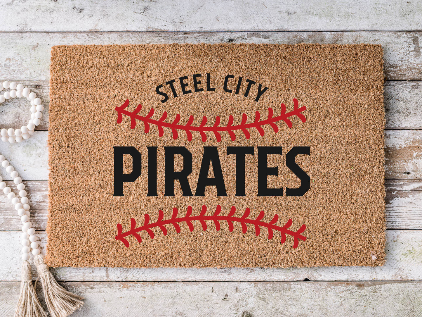 Pittsburgh Pirates Steel City Baseball Doormat