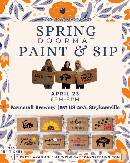 Spring Doormat Paint & Sip @ Farmcraft Brewery