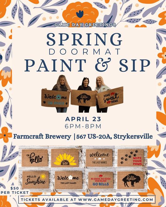 Spring Doormat Paint & Sip @ Farmcraft Brewery