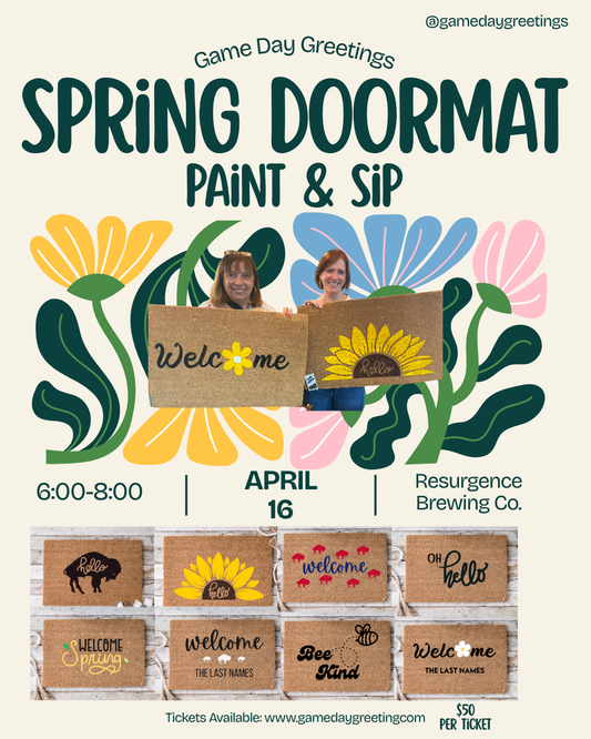 Spring Doormat Paint & Sip @ Resurgence Brewing Co.