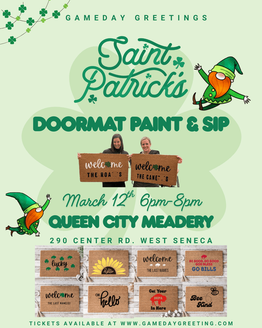St. Patrick's Doormat Paint & Sip @ Queen City Meadery