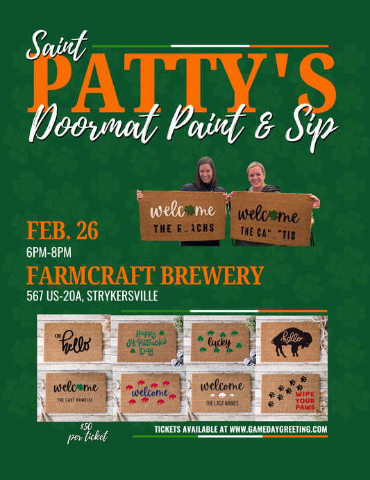 St. Patty's Doormat Paint & Sip @ Farmcraft Brewery