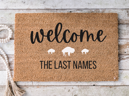 Bills Mafia Holiday Doormat Paint & Sip @ Woodcock Bros Brewing