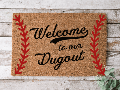 Baseball Doormat - Welcome to the Dugout