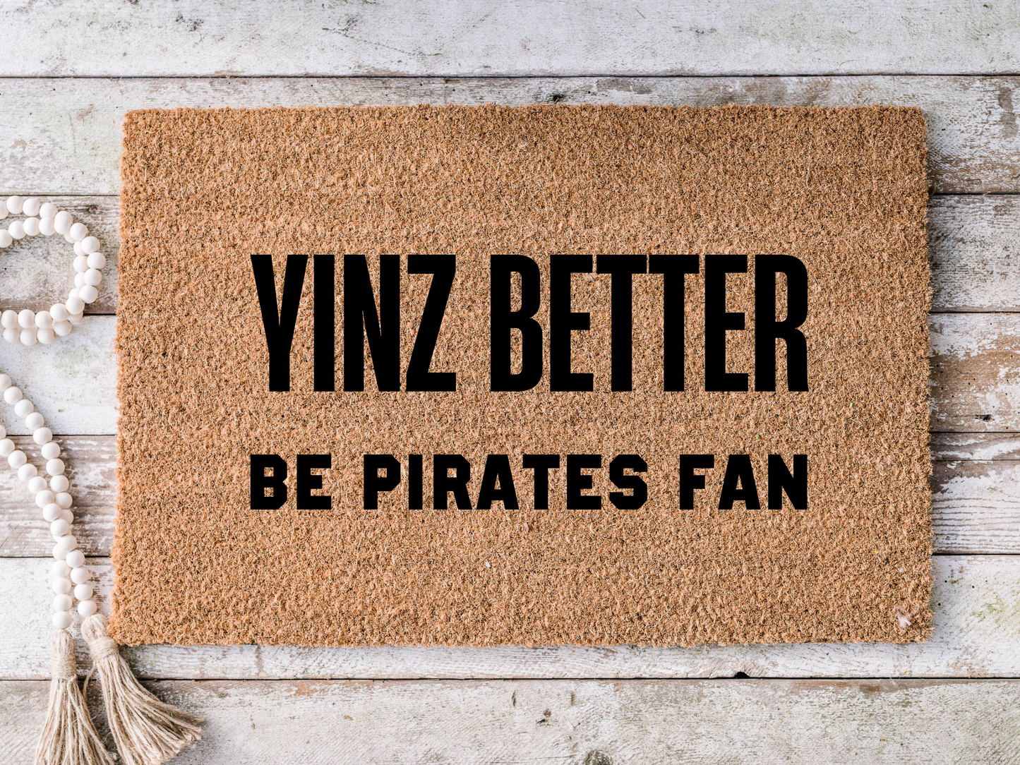 Pittsburgh Pirates Yinz Baseball Doormat