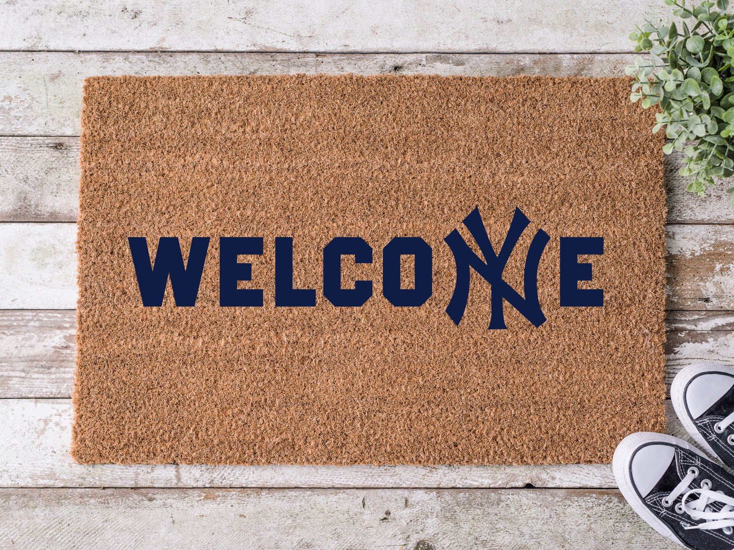 New York Yankee Welcome Doormat