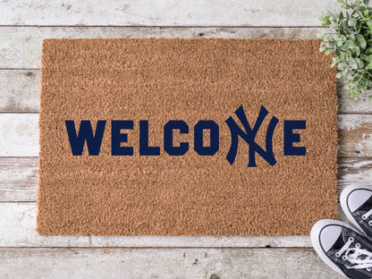 New York Yankee Welcome Doormat