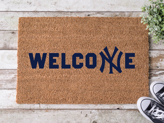 New York Yankee Welcome Doormat