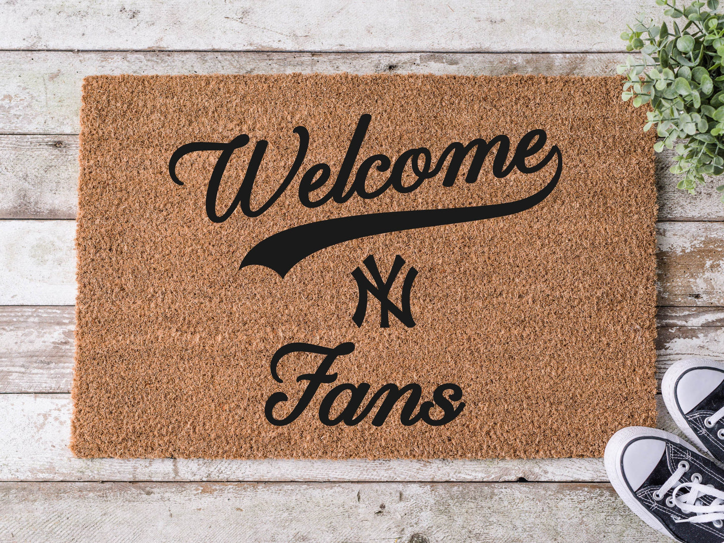 New York Yankees Welcome Yankees Fans Doormat