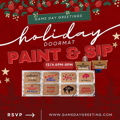 Holiday Doormat Paint & Sip @ Nickel City Brewz