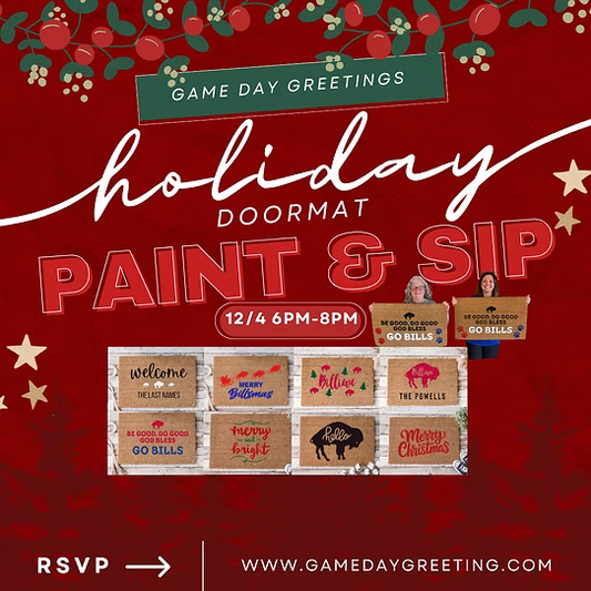 Holiday Doormat Paint & Sip @ Nickel City Brewz