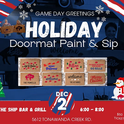 Holiday Doormat Paint & Sip @ The Ship Bar & Grill