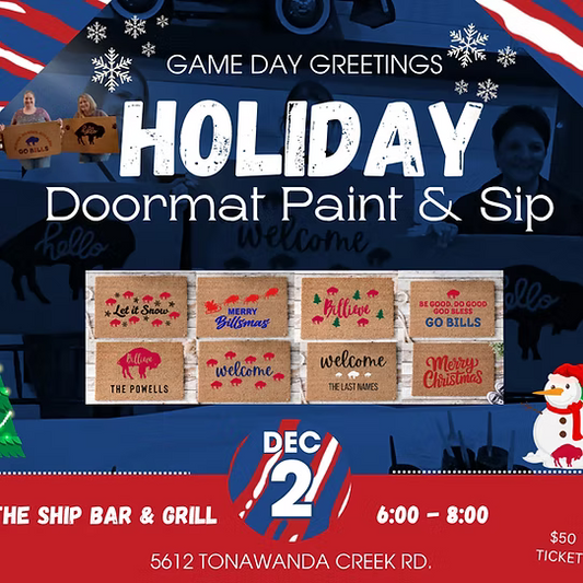 Holiday Doormat Paint & Sip @ The Ship Bar & Grill