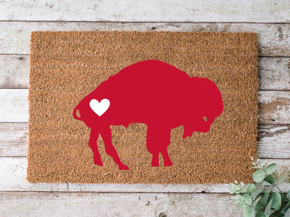 Buffalo Heart Doormat